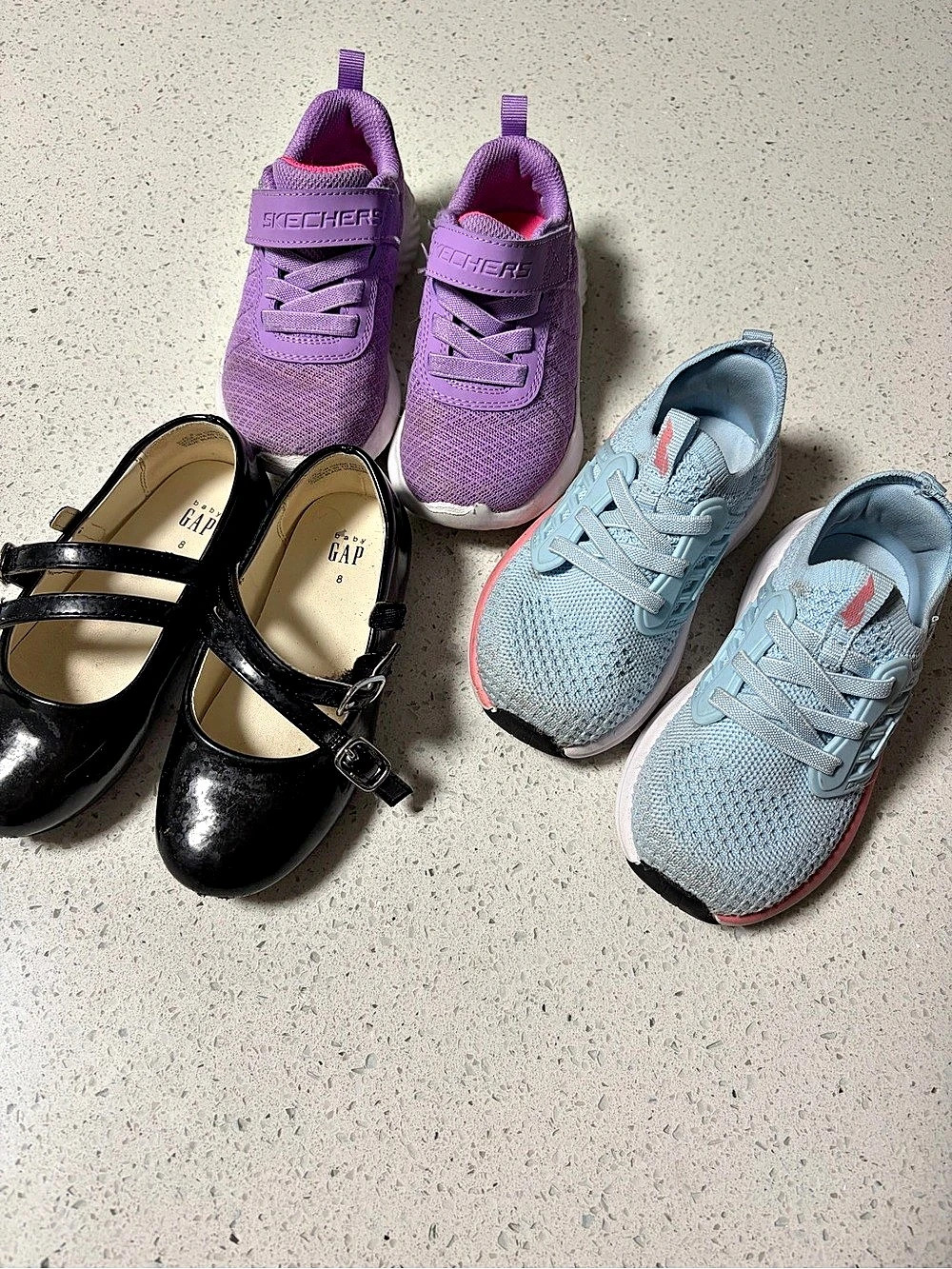 Girls shoes size 8- lot of 3